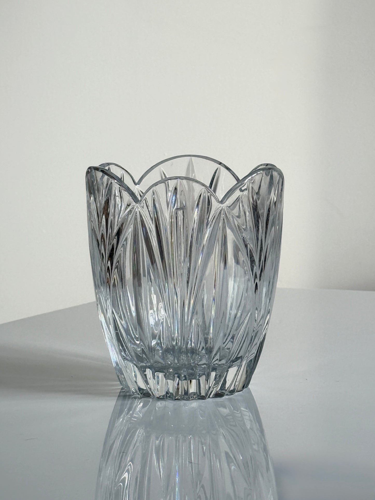 Vintage Lead Crystal Tulip Vase