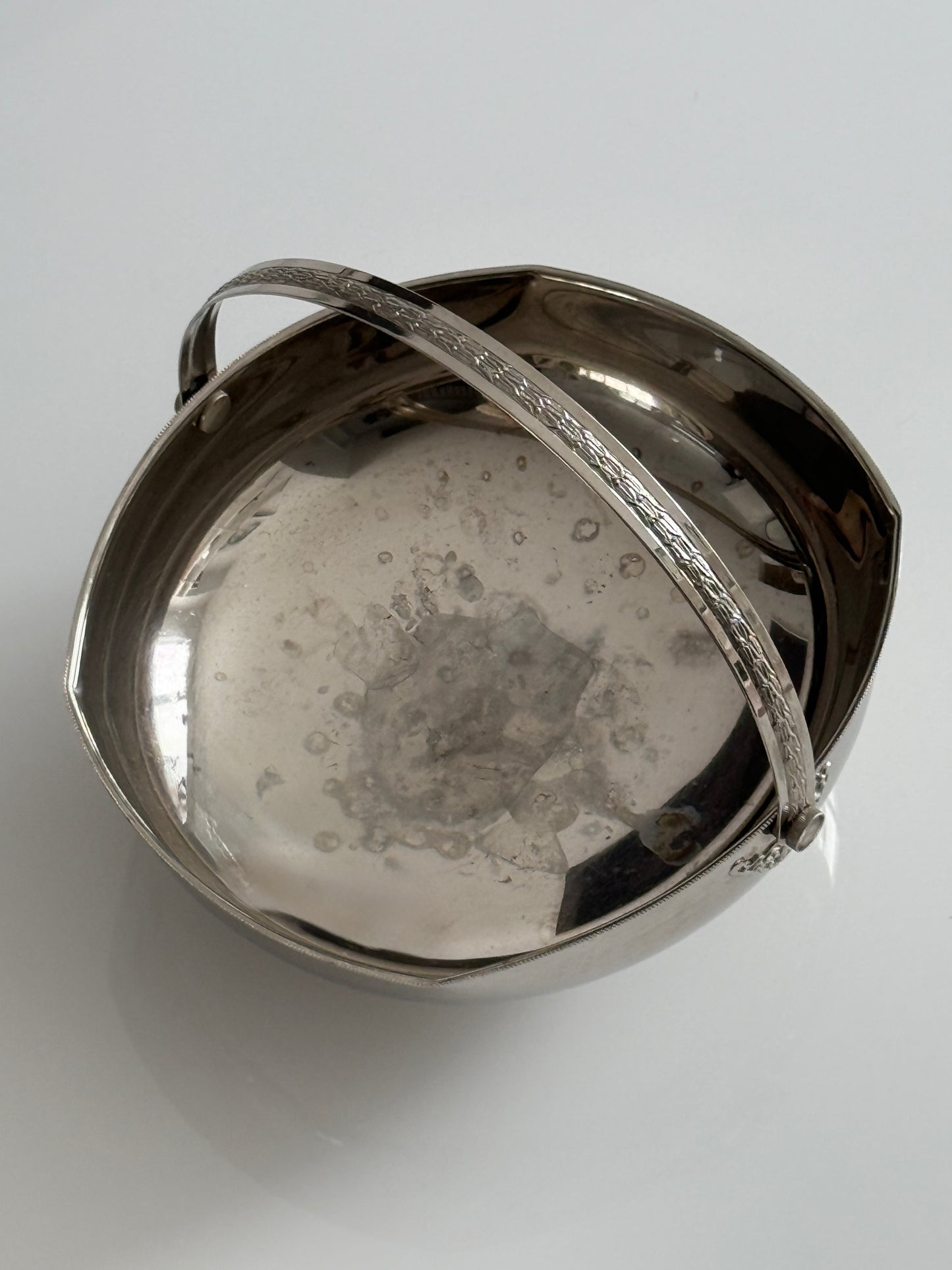 Italian Silver Plated Pedestal Basket