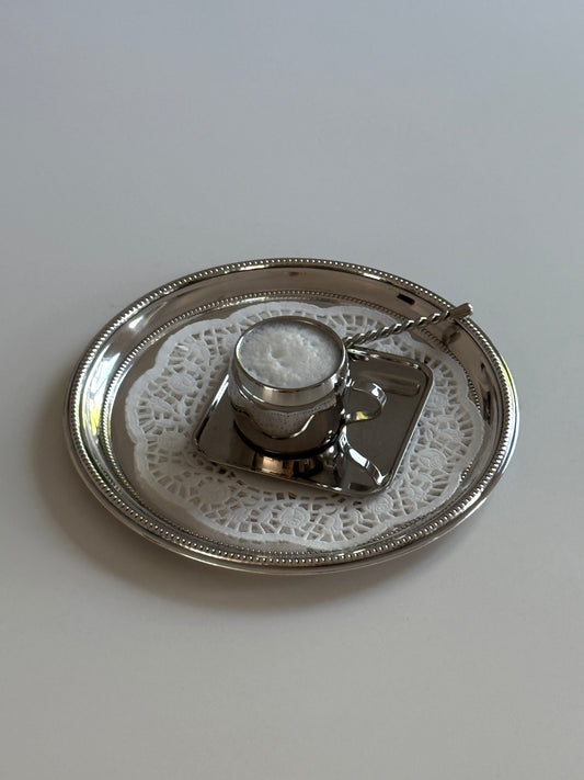BIRKS Round Silver Plated Tray