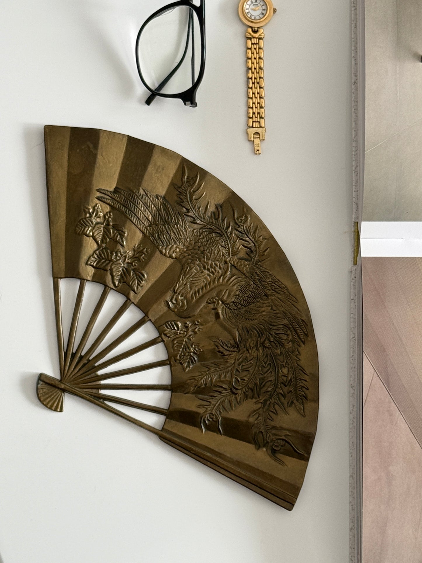 Vintage Solid Brass Fan