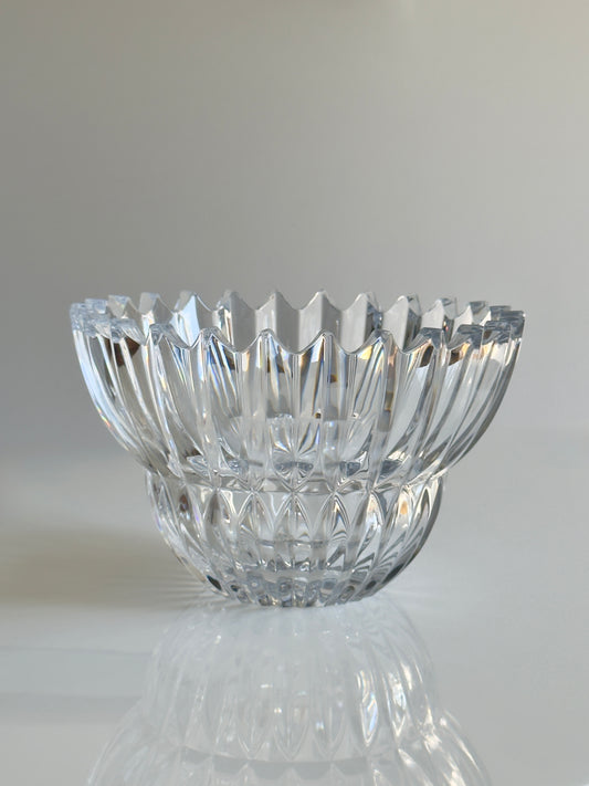 Vintage Mikasa Ice Palace Lead Crystal Centerpiece Bowl