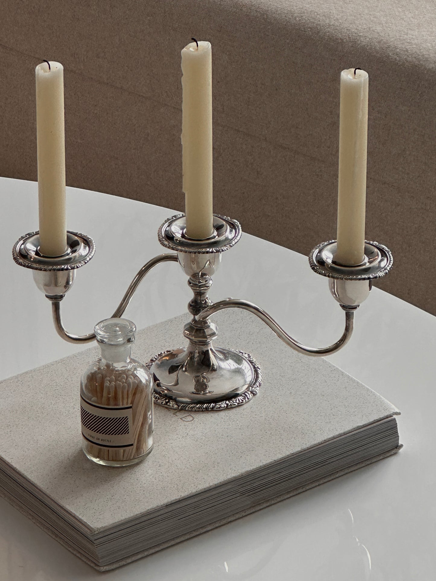 Silver Plate Candle Holder