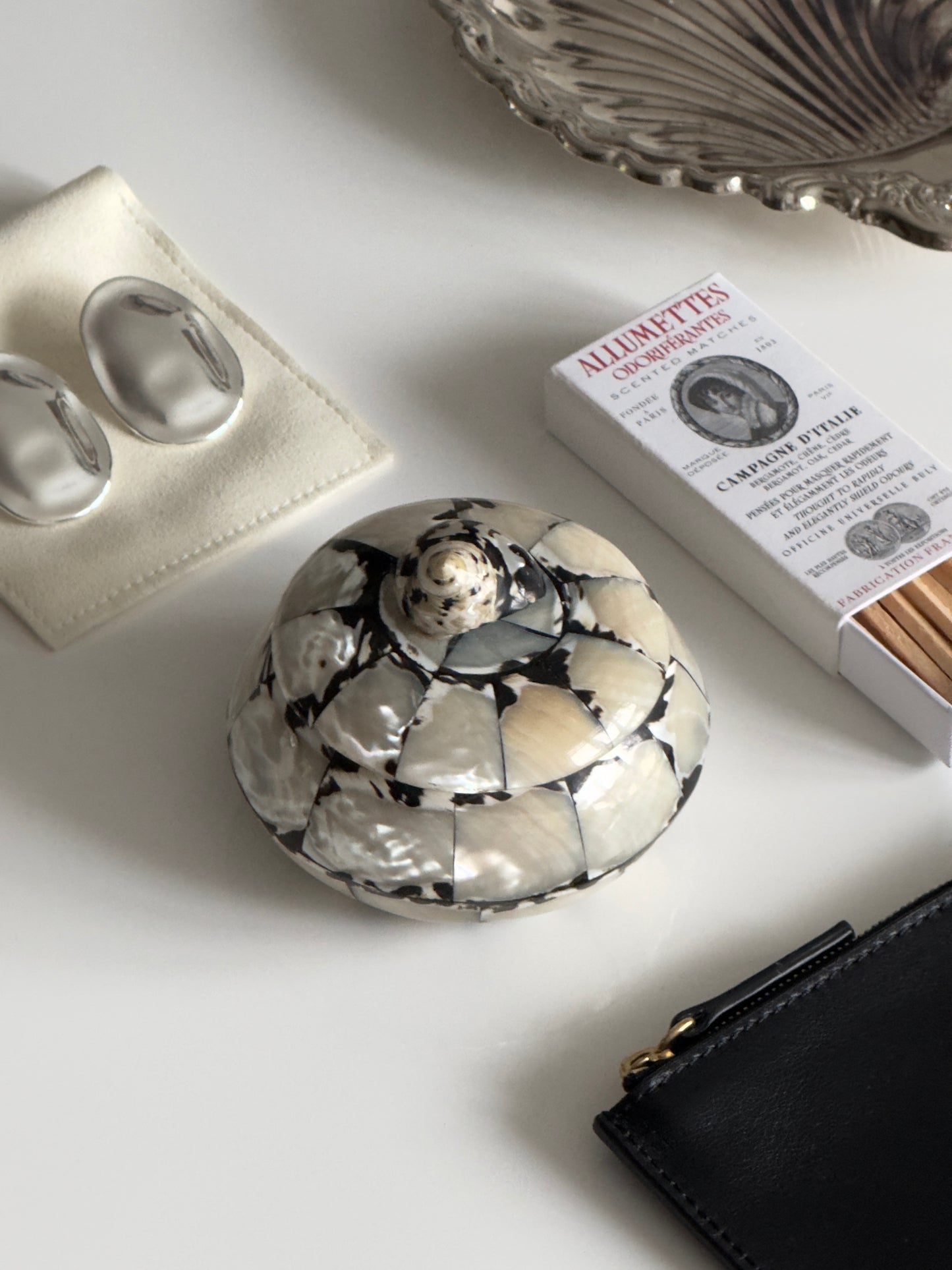 Mother-of-Pearl Seashell Jewelry Box
