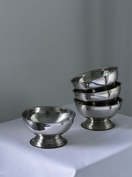 Stainless Steel Ice Cream Cups (set of 4)
