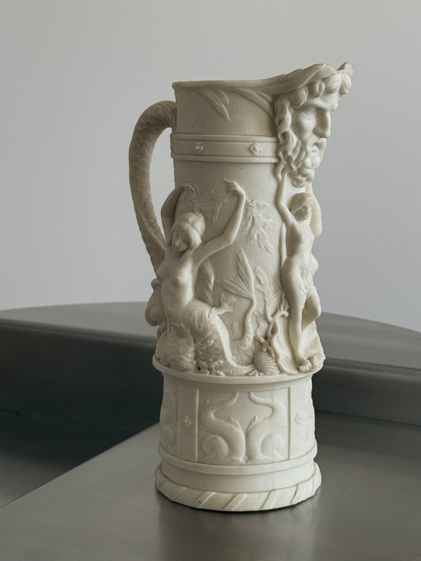 Relief-Molded Stoneware Jug 1953