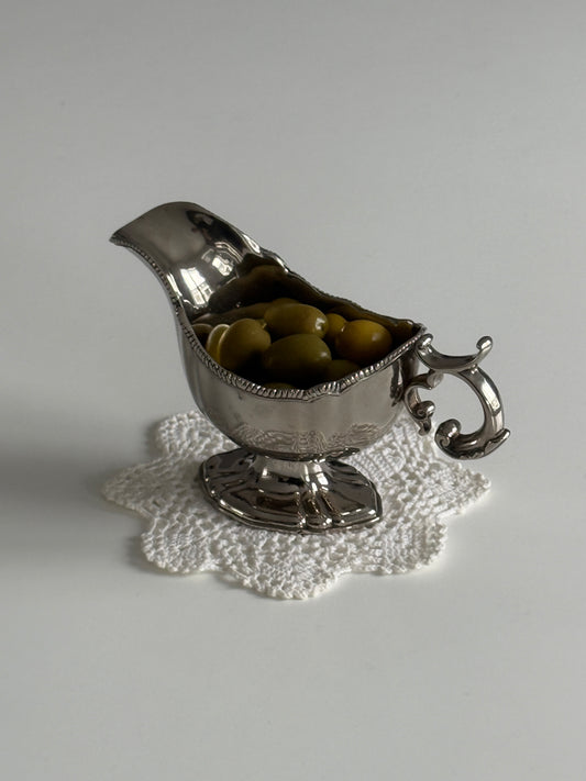 Silver Plate Ornate Gravy Boat