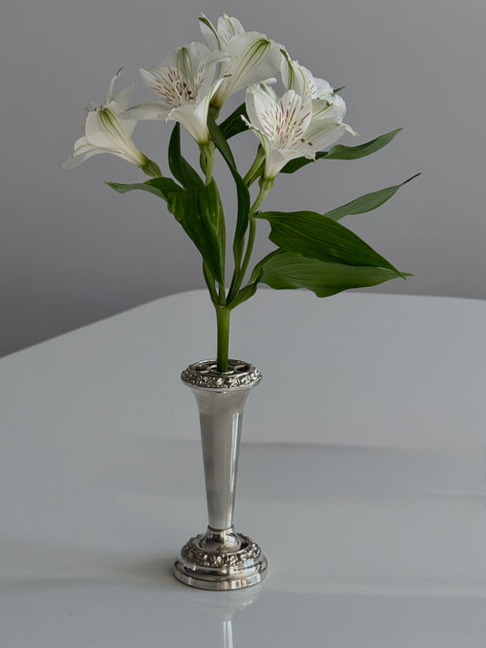 Silver Plated Bud Vase - England 1960s