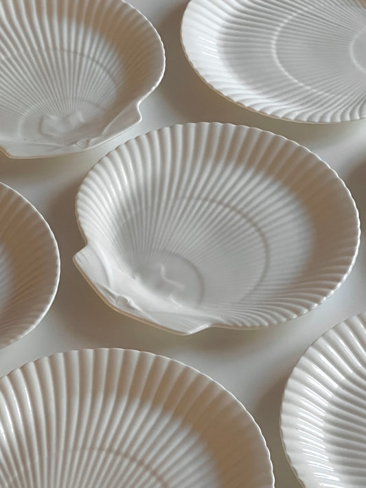 Wedgwood Nautilus Shell Plates - Made in England (set of 8)