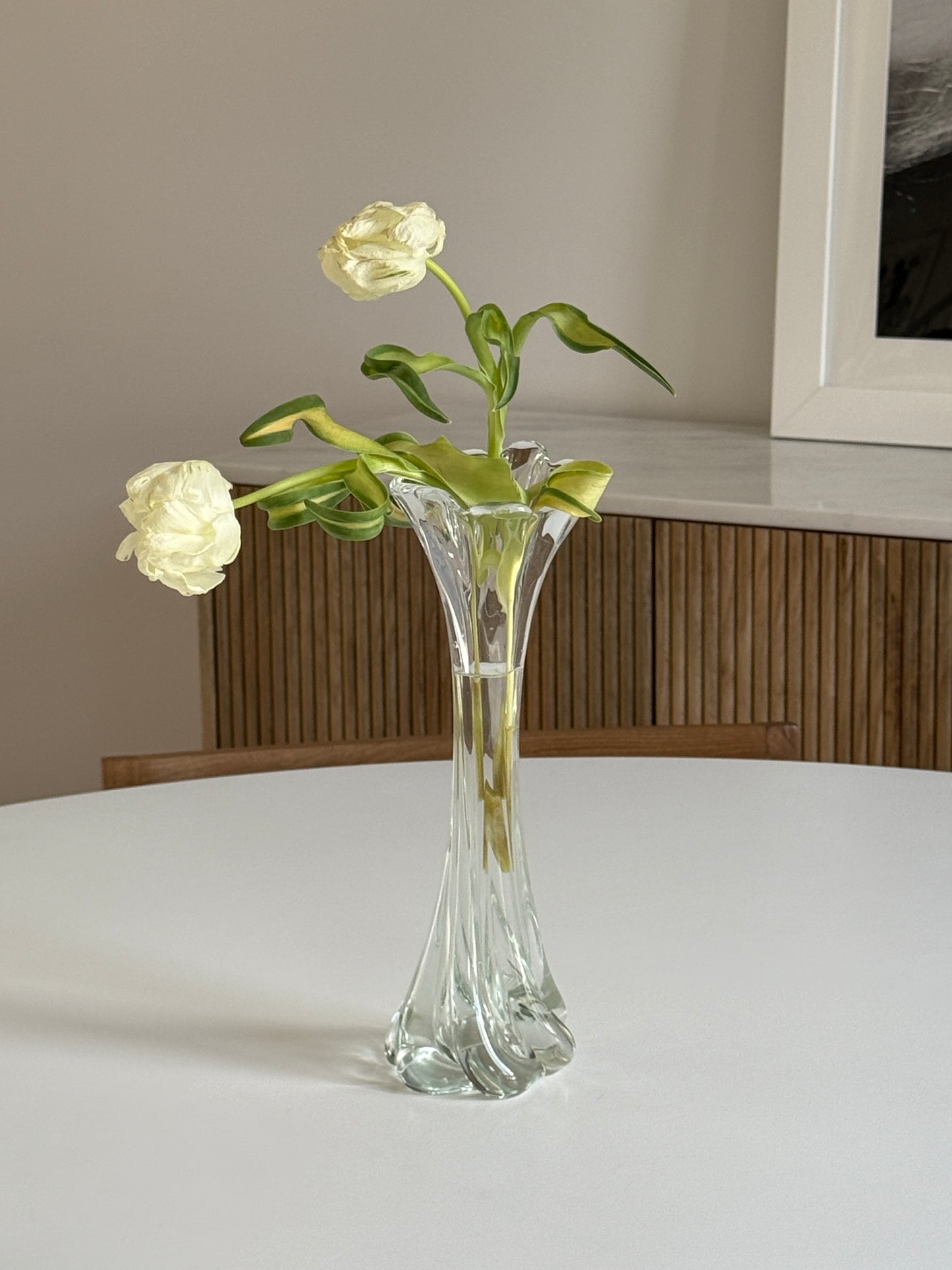 Art Glass Swirl Vase