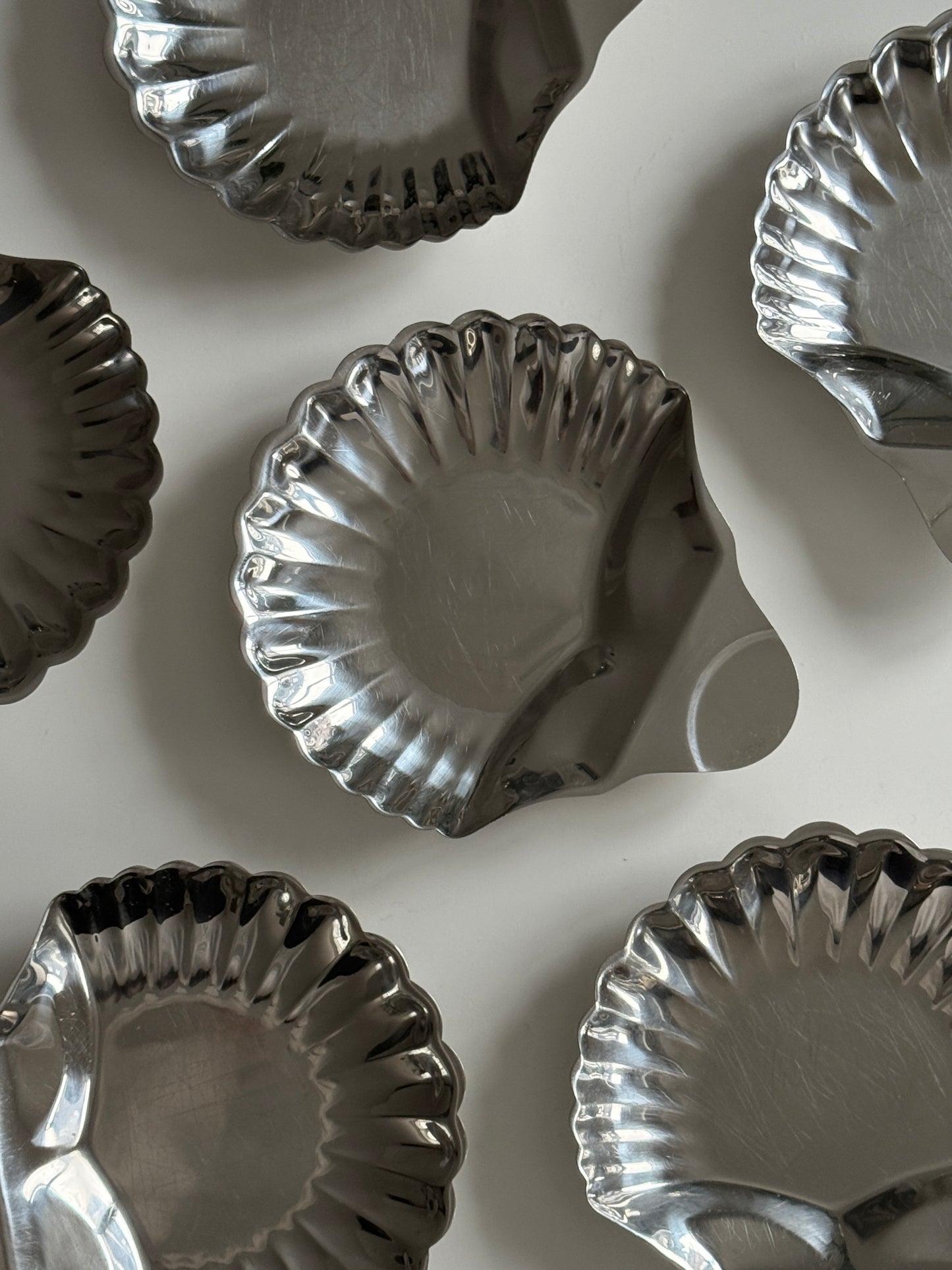 Stainless Steel Shell Plates (set of 6)
