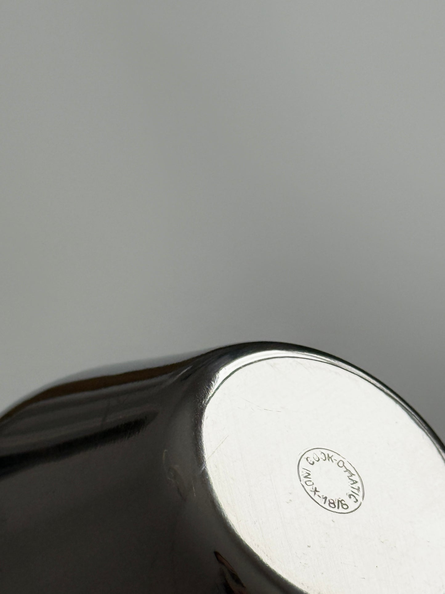 Stainless Steel Espresso cups & saucers (set of 2)