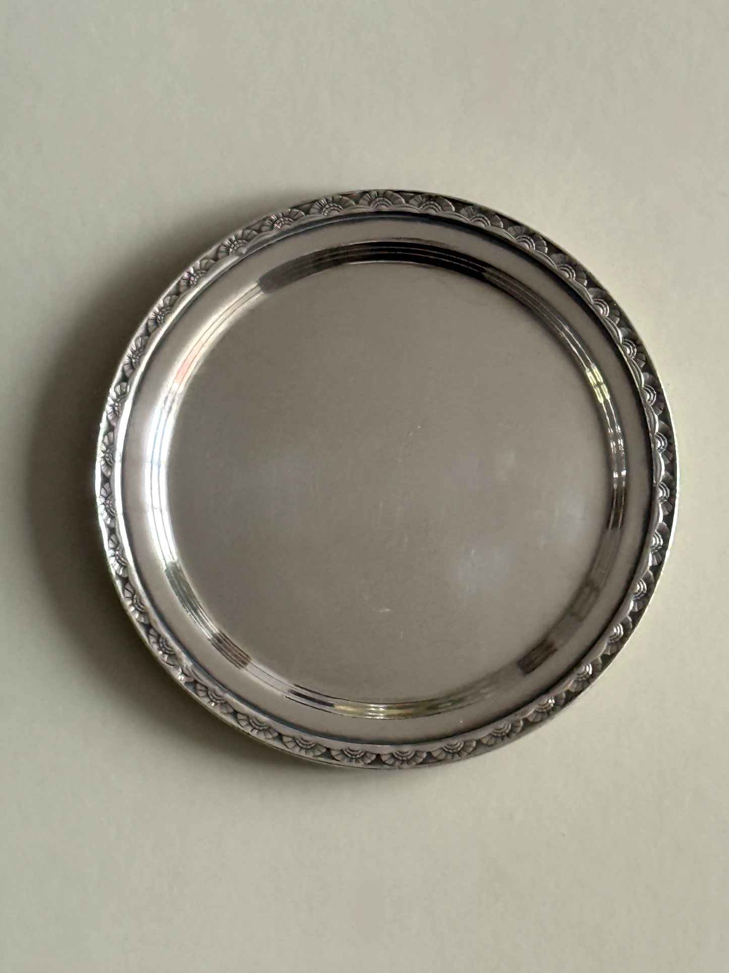 Small Ornate Silver Plated Serving Tray