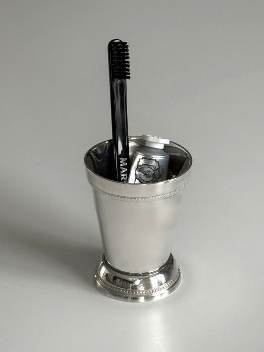 Beaded Silver Plated Mint Julep Cup