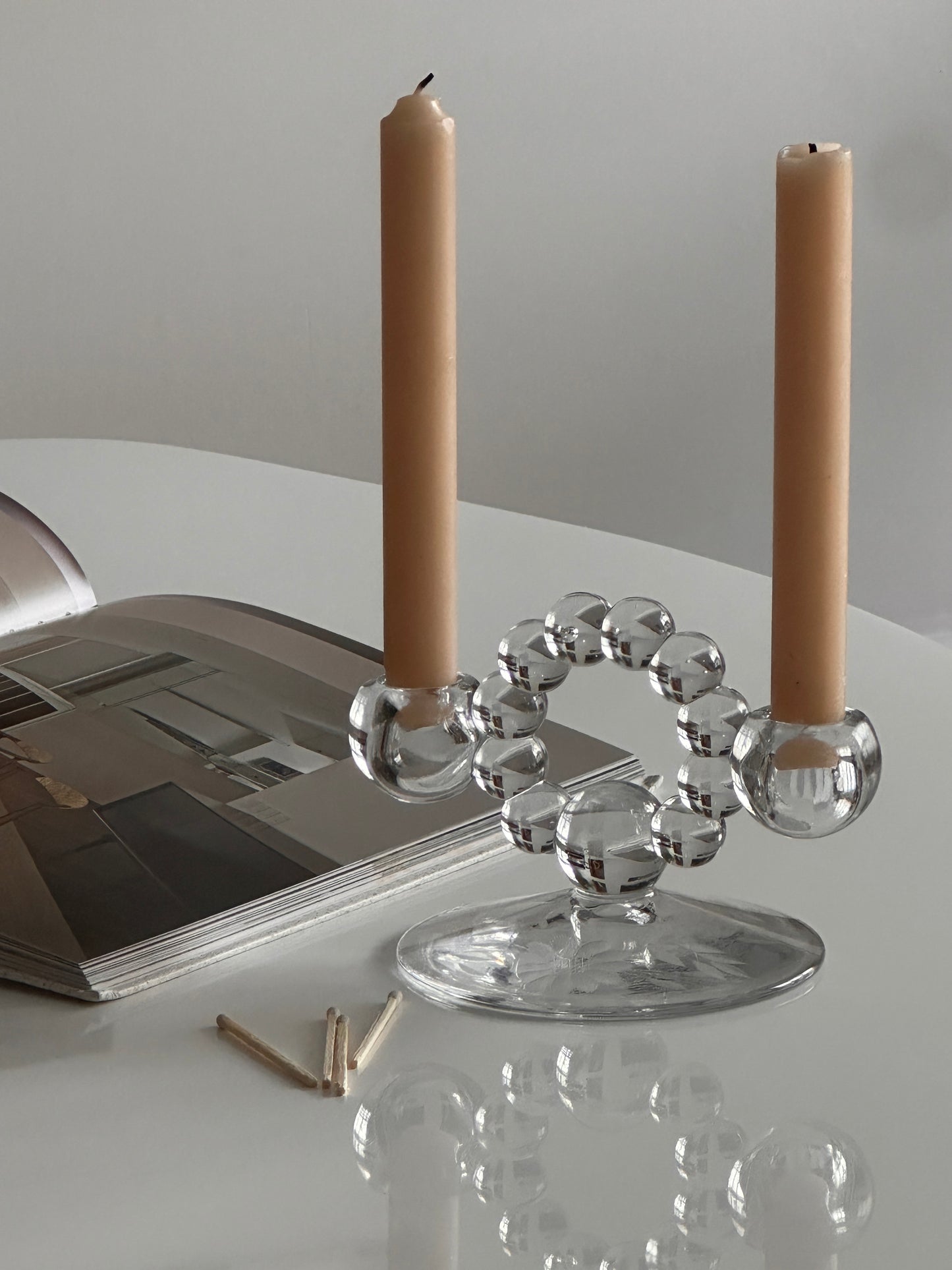 Bubble Glass Candle Holder