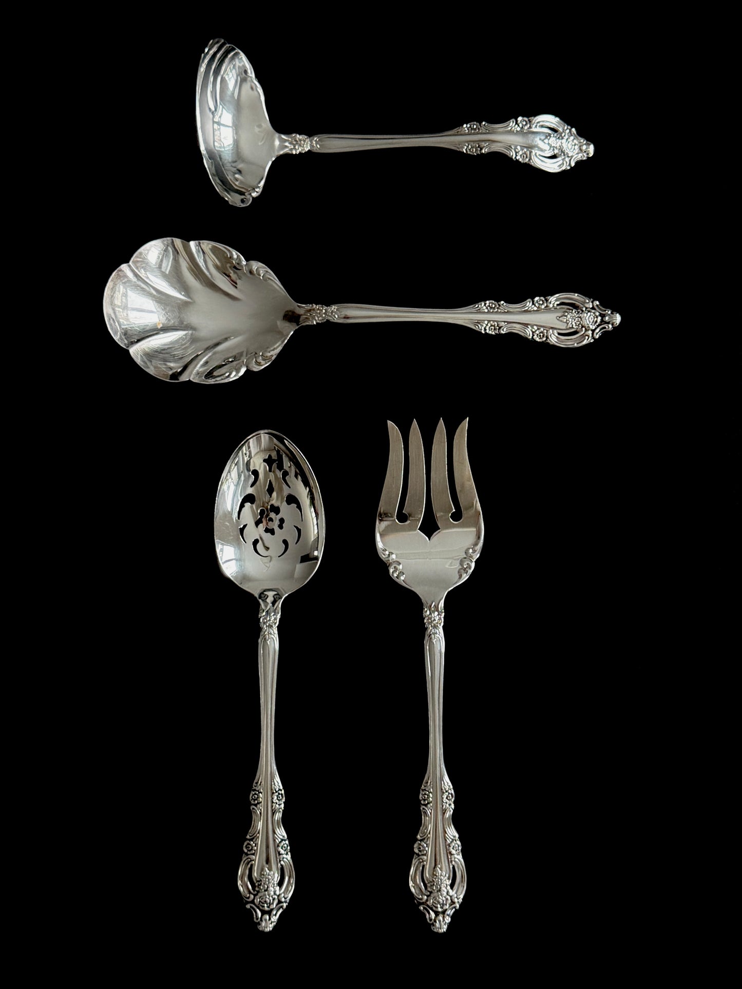 Community Silver Plated Flatware Set for 12 Service 64 pieces