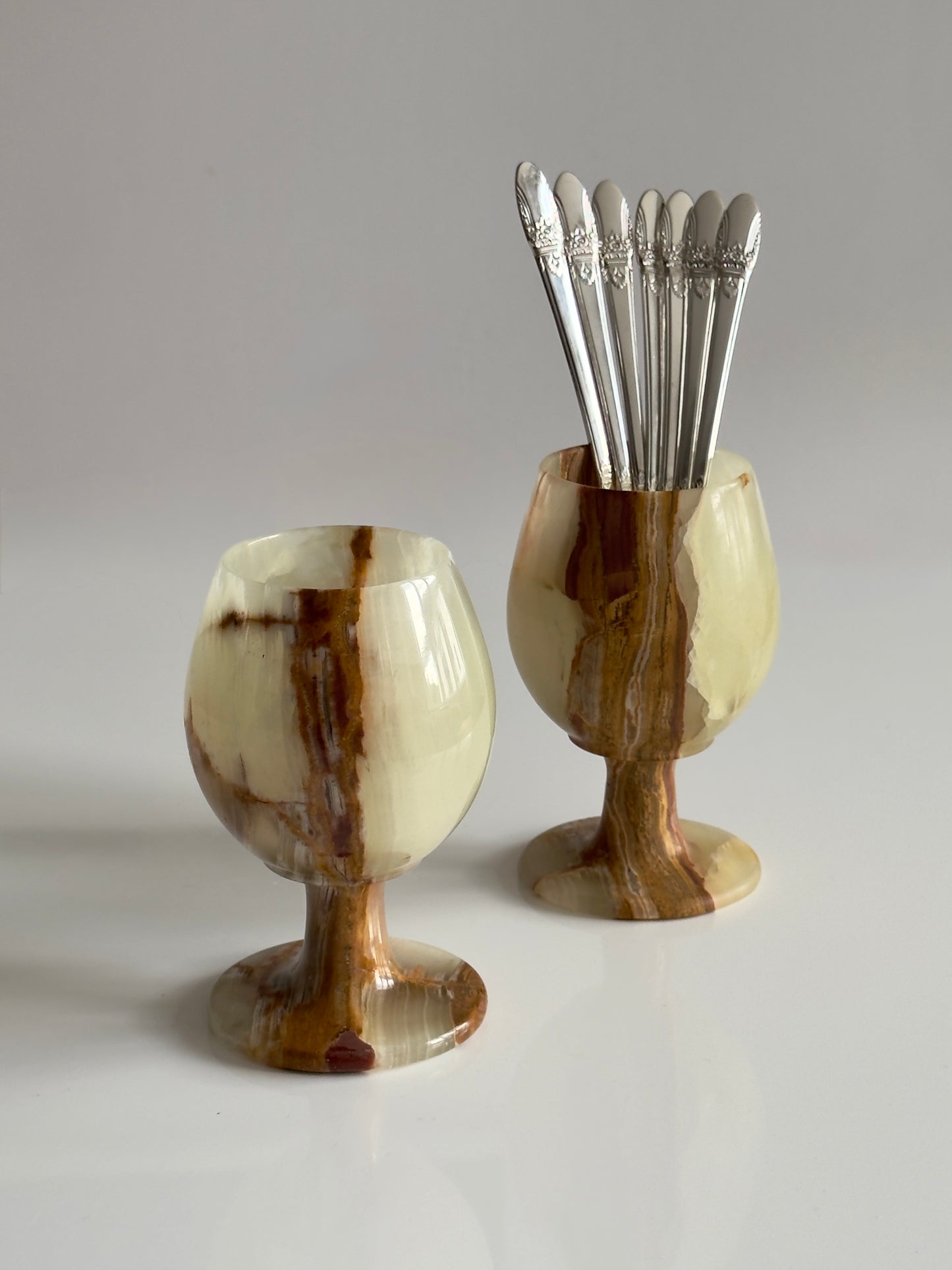 1950s Silver Plate Espresso Spoons - Set of 6